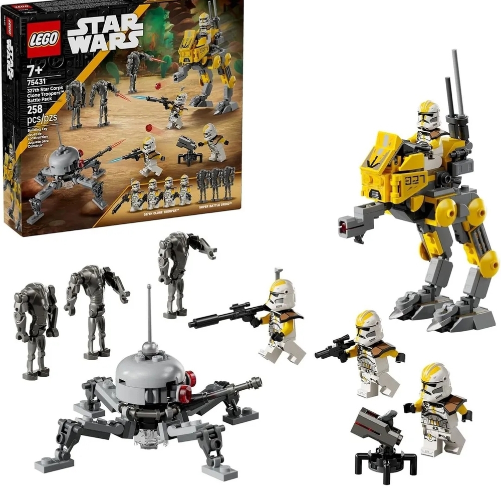 LEGO Star Wars Clone Troopers Set with Yellow and Gray
